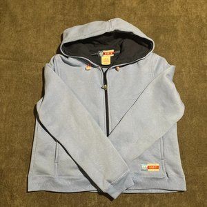 Roots Women's USA 2002 Olympics Blue Zip Up Hoodie (M)